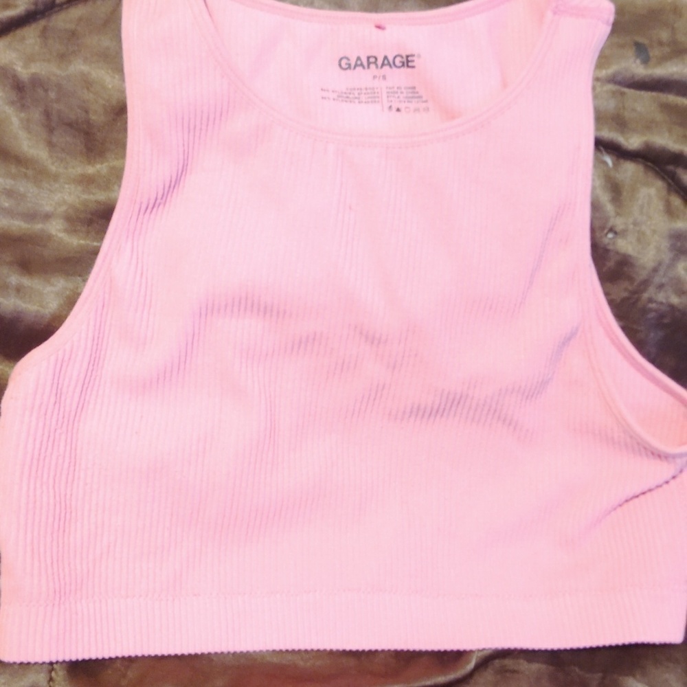 Garage Pink Halter Top